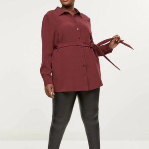 Lane Bryant size 28 button-up belted tunic plus